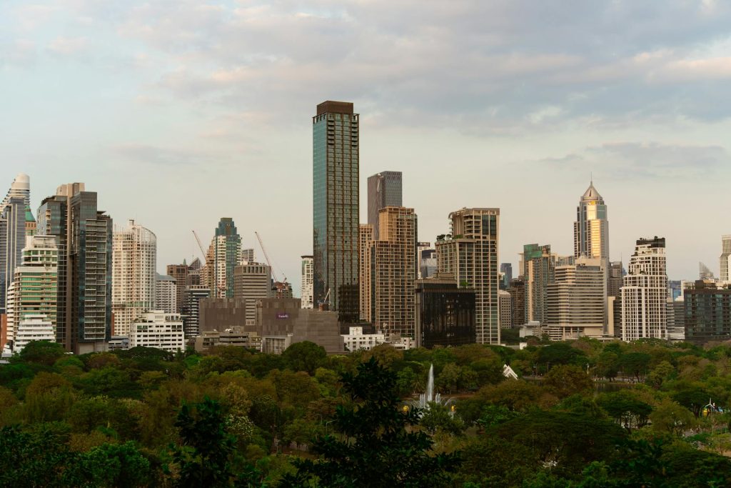 A photo of high rise buildings in Bangkok