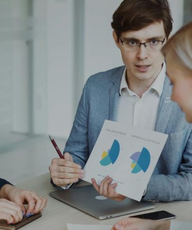 A group of people in sales