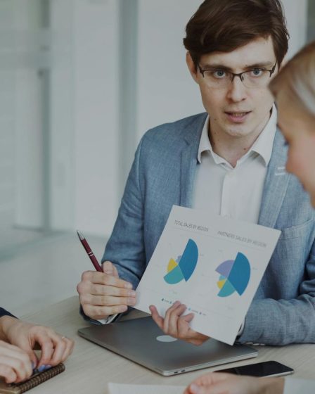 A group of people in sales